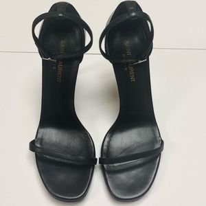 YSL St Laurent Jane Heels Black